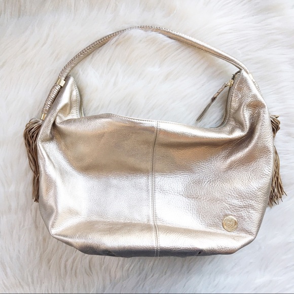Vince Camuto Handbags - Vince Camuto Dessa Hobo gold metallic purse bag